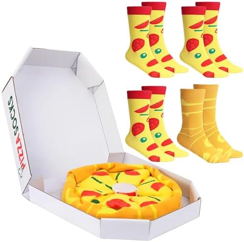 POPCRAZE Fast Food Novelty Gift Socks-Funny Crew Socks Creative G...
