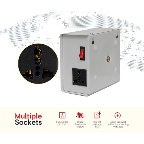 Image of Maxine Step Down 220v to 110v Copper Voltage Converter for US,Taiwan,Canada Products to be used in India (500)