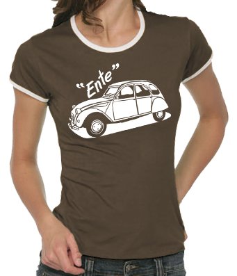 Touchlines - T-shirt Youngtimer da donna, disegno