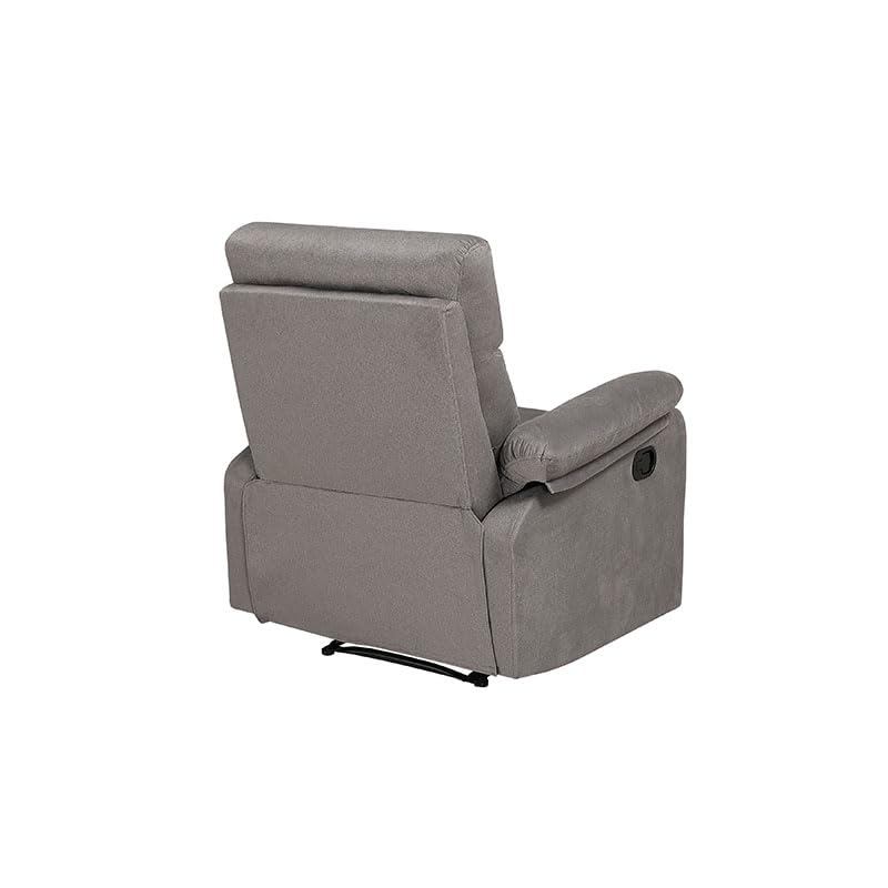 Image of Torque - Alenya 1 Seater Fabric Manual Recliner | Recliner Sofa /Chair for Living Room, Bedroom, Office (Grey) | 1 Year Warranty