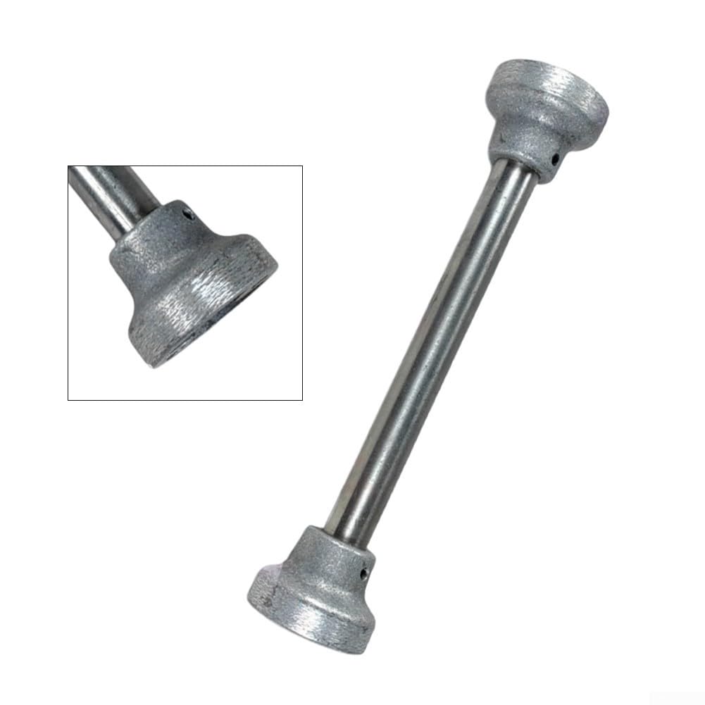 Acoplamiento de eje de conexión de metal para máquina de combustión Ws-5 con ajuste de precisión de 14 mm para chimenea, estufa, sistema de calefacción, pieza de repuesto, acabado plateado, accesorio