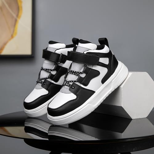 Boys and Girls Booys and Girls Board Shoes Adjustable Hook and Loop Classic Low Top Kids Sneakersard Shoes Adjustable Hook and Loop Classic Low Top Kids Sneakers Black2