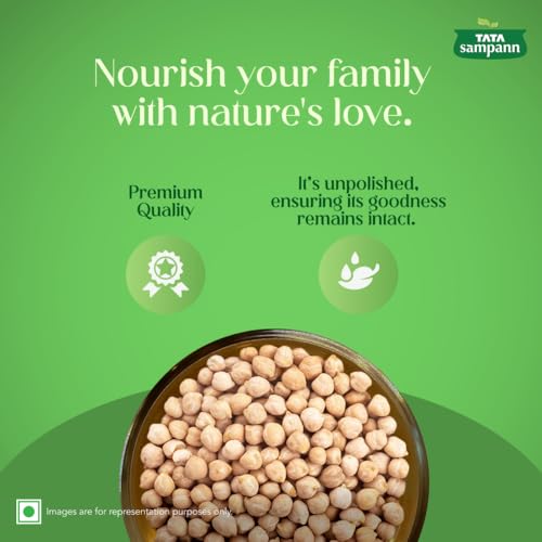 Image of Tata Sampann Unpolished Kabuli Chana, 500 g, (Medium Size) (Pack of 3)