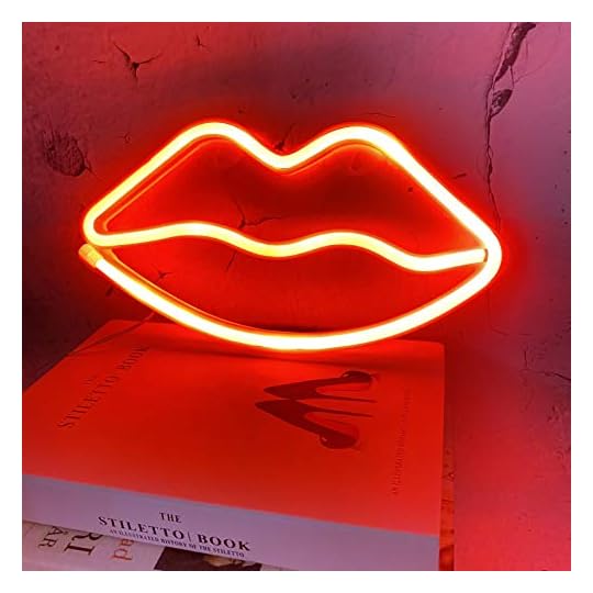
                            Red Lip Light Neon Sign Neon Light for Wall Decor, USB or Battery Power for Bedroom, Decorative Neon Lighting Kiss Sign for Christmas, Birthday, Party, Living Room, Girls Women Room
                        