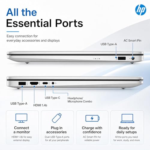 HP Laptop 17.3" Full HD Ryzen 5 7430U 16GB RAM 1TB SSD miniatura 4