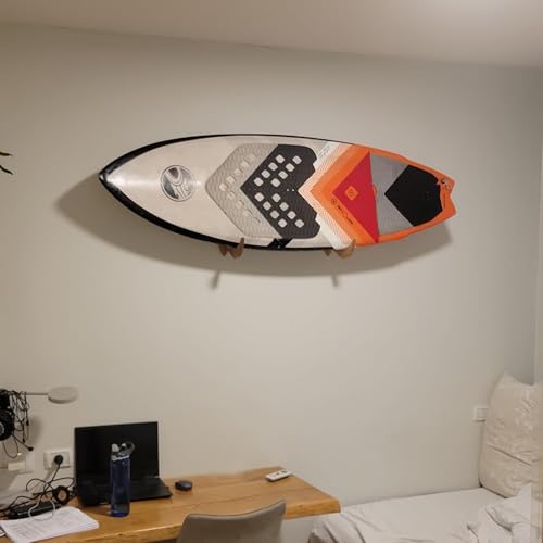 Hang 11 Surfboard Wall Mount - Hardwood Surf Board Wall Hangers (Clear) by Hang 11 - Image 6
