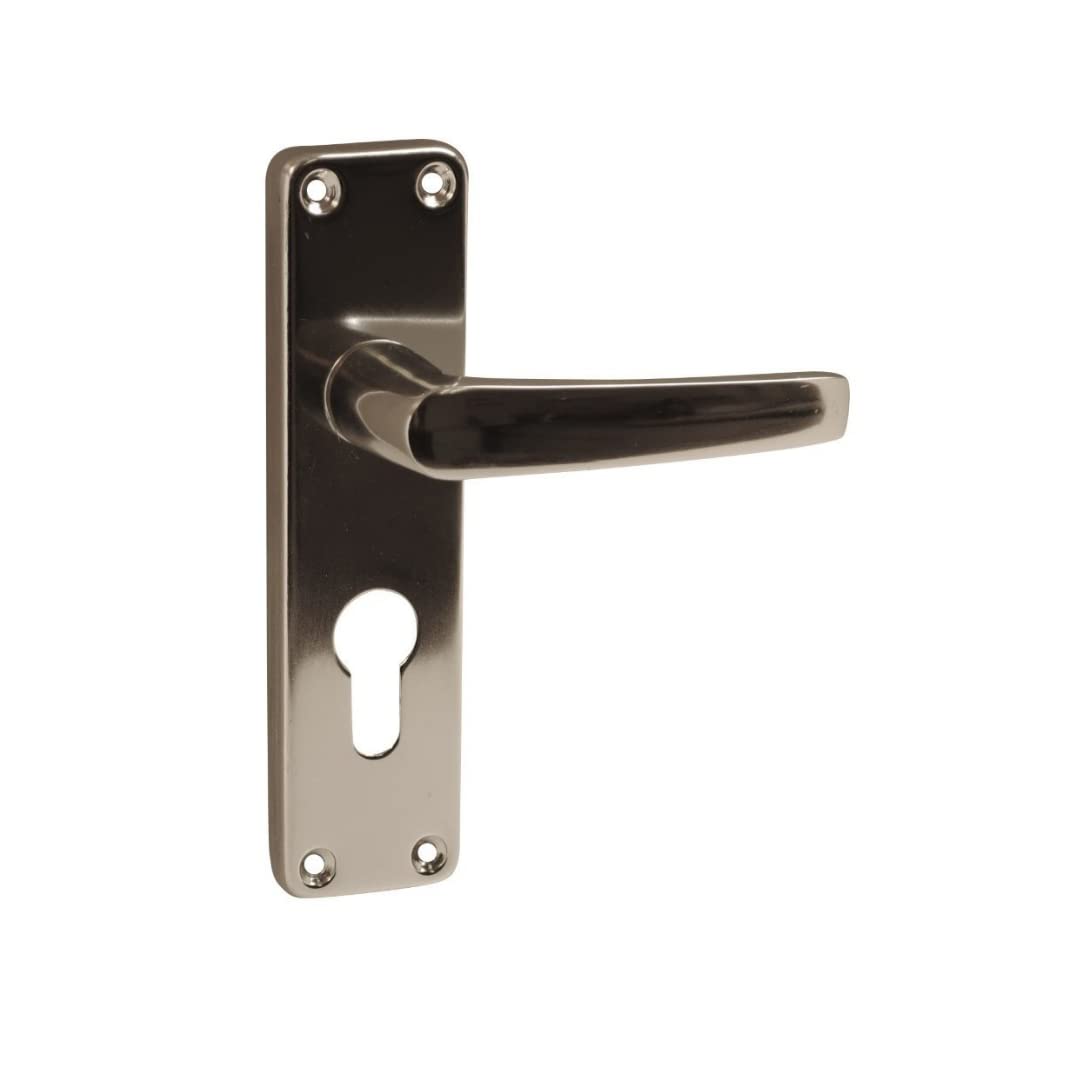 VIBE Stafford Lever Euro Lock on Polished Anodised Aluminium Door Handle Stafford Lever Euro on Polished Anodised Aluminium for Internal Doors