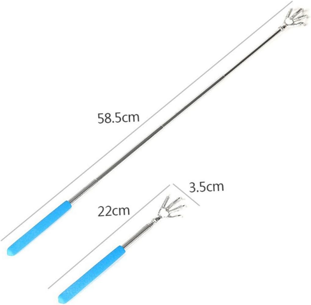2pcs Extendable Telescopic Stainless Steel Back Scratchers with Matte Handles Portable Body Scratcher for Men Women Adults Anti-Rust Itch Relief Massage Tool Random Random Color