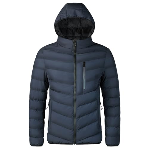 Veste chaude à capuche légère et imperméable doudoune homme ZDJSWJ outdoor