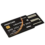 Loboo Idea Credit Card Lock Picking Tool Kit, Locksmith Tools Lock Pick for Training Practice, Beginner, Lock Picking (Black)