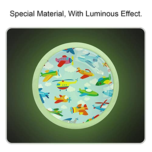 Boutons ronds fluorescents pour décorer la commode de la chambre d'enfant motif avion