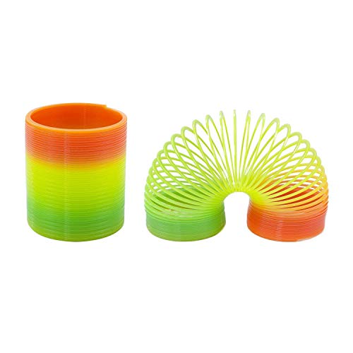 Image of Shivsoft Kid Magic Spring Rainbow Bouncy Expandable Slinky Magic Toys Return Gift, Party Favours (Multi Coloured, Pack of 1)