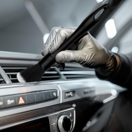 2 Stück Detailing Pinsel 22 cm,Reinigungspinsel Auto,Detailing Pinsel Auto,Pinsel Autoreinigung,Auto Pinsel Innenraum,Staubpinsel,Nass- und Trockengebrauch,für Automobilinnenräume,Möbel,Tastaturen