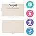 321Done Blank Coupon Cards Tan, 3.5x2 (50 Pack) Made in USA, Little DIY Gift Certificate, Vouchers for Present, Holiday, Valentines Simple Redeemable For Design, Thick Paper, Space to Personalize