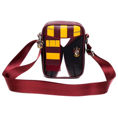 The Wizarding World of Harry Potter Bag, Crossbody, Harry Potter Hogwarts School Gryffindor Uniform Embroidered, Vegan Leather4