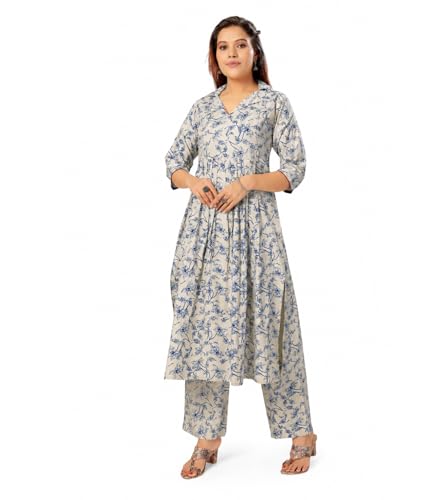 Image of Momenta Women's Pure Cotton Maternity Kurta Set | Feeding Kurti with Concealed Zippers | Maternity Dress for Pre & Post Pregnancy