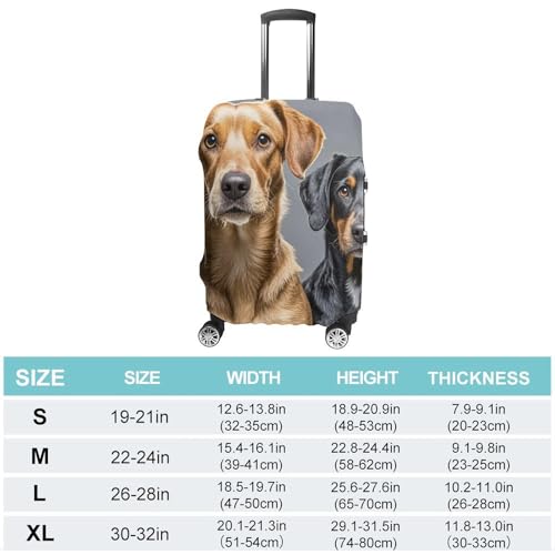 Housse élastique pour deux chiens différents valise 48-81cm - 2