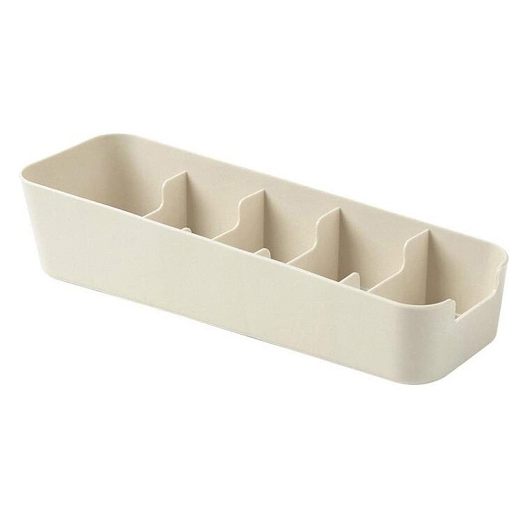 Griglia Organizzatore Scatola portaoggetti Contenitore Cravatta Reggiseno Calzini Cassetto Divisore cosmetico Cucina per Donne Scatole portaoggetti per Ragazze Custodia per Guardaroba (Argento)