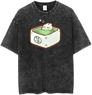 washed gray t-shirt bunny rabbit cute kawaii oversize 57