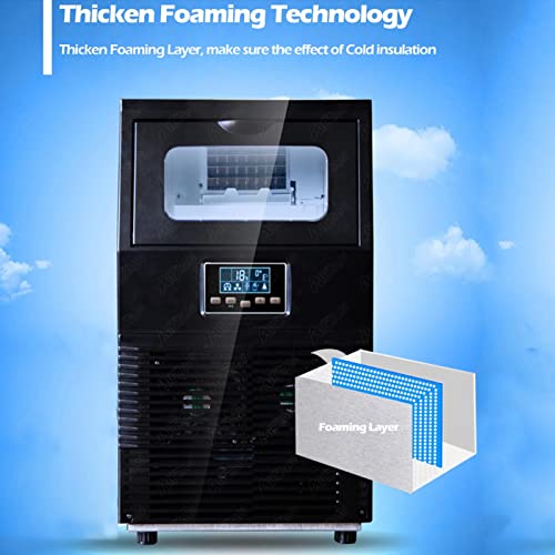 PanHuiWen Kommerzielle Eiswürfelmaschine 40 kg/24 Stunden Eismaschine Ice Cube Maker Bottle mit LCD-Bedienfeld und… – Bild 8