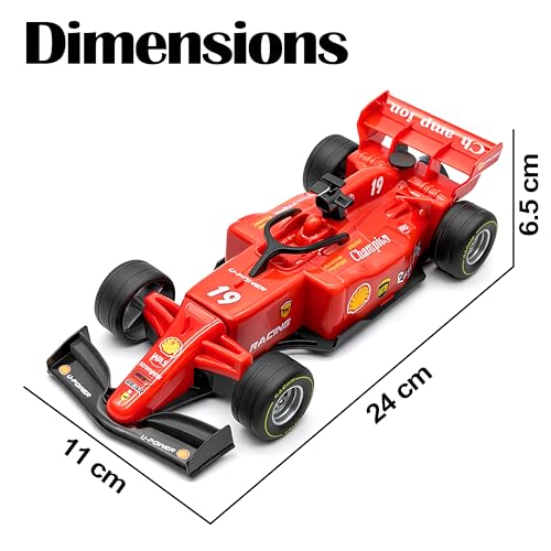 Image of VGRASSP 2.4 Ghz High Speed Racing Remote Control Car Toy for Kids - Misty Smoke and Sound, Formula Style Long Range RC Vehicle - LED Lights Indoor Outdoor Play Gift - Color As Per Stock
