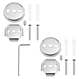 Xhziy 1set Towel Bar Replacement Parts Universal Bathroom Hardware Installation Bracket with Screws and M...