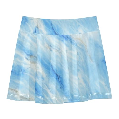 Marble Soft Blue Girls' Shorts Athletic Skorts Toddlers Tennis Skirts Cool Pink Butterfly 3t