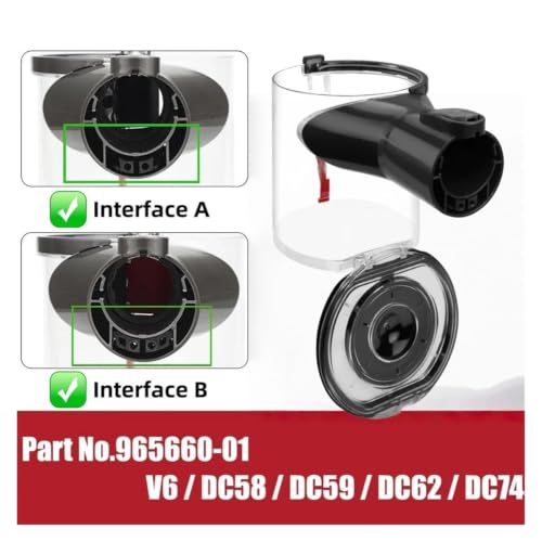 Boîte à poussière Dyson V6 DC58 DC59 DC74 interface A B