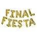 16" FINAL FIESTA Foil Balloons For Bachelorette Party,Hens Party Engagement Hen Party Bridal Shower, CANNOT FLOAT, Gold