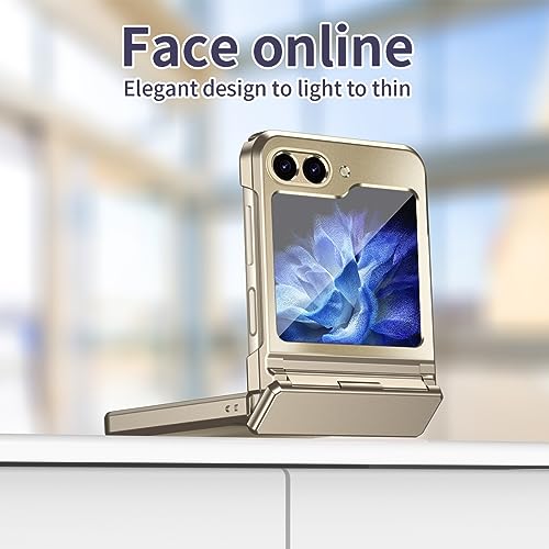 Coque compatible Samsung Galaxy Z Flip 6 protection intégrale or