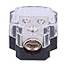 ZJchao Power Distribution Block High Fire Rating Insulation Protection for Audio Amplifier Modification for Cars Trucks Boats RVs Polycarbonate Copper 1.7x1.3x1.6in 1 X Power Distribution Block