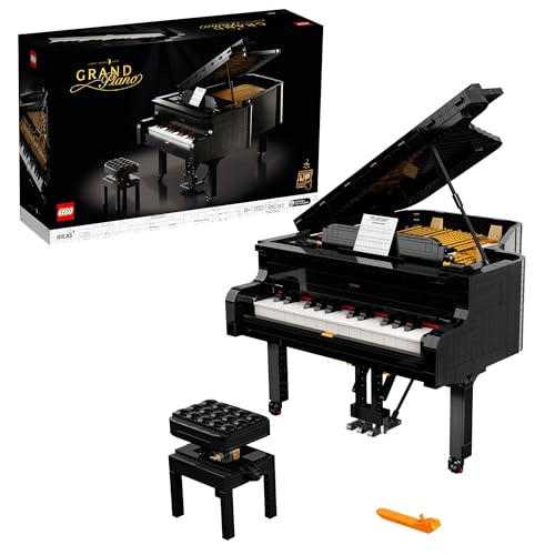 LEGO 21323 Ideas Piano de Cola de Adultos, Maqueta para Construir, Regalos para Músicos, Decoración para Casa y Oficina