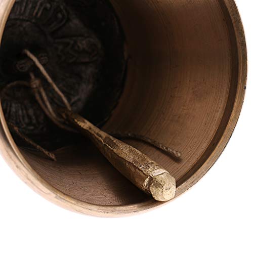 Tibetan Buddhist Meditation Bell And Dorje Set - Dharma Objects Bell Of Enlightenment From Nepal 6.5 Inches #TOP5