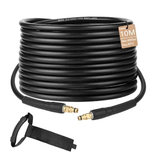 10m Pressure Washer Replacement Hose for Karcher K Series K2 K3 K4 K5 K6 K7 High Pressure Replacement Hose Extension Pressure Washer Hose with Click Plug Quick Connector Power Jet Wash Hose