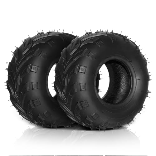 TUFFIOM 16x8-7 ATV Tire 4 PR Go Kart Tires Off-Road ATV UTV Tire for All Terrain Mini Bike Tubeless Trail Tires with Strong Grip and High Stability for Riding Mowers Set of 2
