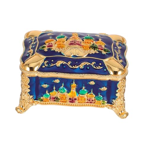 Amosfun Joyero Con Forma De Castillo Retro Caja Para Guardar Joyas Cajas Para Guardar Joyas Retro Decoración De Princesa Vintage