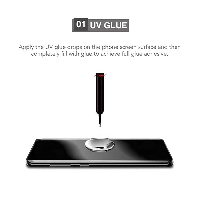Image of Premium Tempered Glass Design for OnePlus 9 Pro (3D Curved UV) Advanced Border Less Full Edge-to-Edge Protector 3D Curved UV Screen Protector and Easy Installation Kit