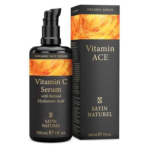 100ml Bio Vitamin C Serum Gesicht extra Vitamin A&E + Hyaluronsäure - Vegan Revitalisierende Anti Aging Gesichtspflege - Aloe Vera Gel Basis statt Wasser - Naturkosmetik Satin Naturel Made in Germany