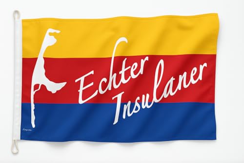 Drapeau Sylt Véritable Insulaire résistant pour mât extérieur de 150 x 90 cm