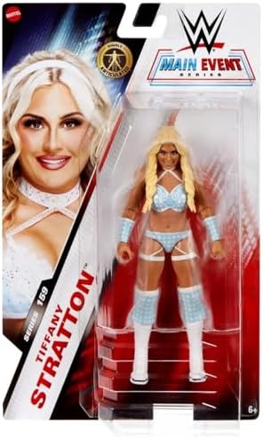 WWE Mattel Tiffany Stratton Action Figure, Main Event Series #159, 6-inch Collectible Superstar with 14 Articulation Points & Life-Like Look image 2