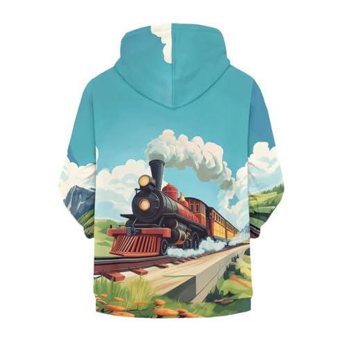 Cozeyat Kids Softy Hoodie Zip Up for Boys Girls,Long Sleeves Sweatshirts Coat with Pocket,Size S-XL2