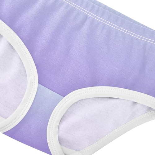 Joisal Toddler Girls Underwear 2t Cotton Panties for Girl Bright Briefs Undies Kids Elegant Blue Medium Purple Gradient4