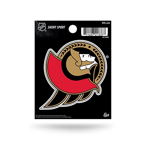 Rico Industries NHL Ottawa Senators Die Cut Team Logo Short Sport Sticker