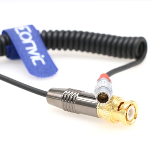 Eonvic BNC 5pin Time Code Coiled Cable For ARRI ALEXA Camera Sound Devices - Image 4