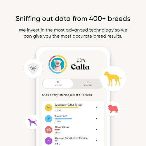 embark breed identification kit - most accurate dog dna testing kit - 99 breed ancestry accuracy for mixed breed dogs - plus relative finder amp family tree