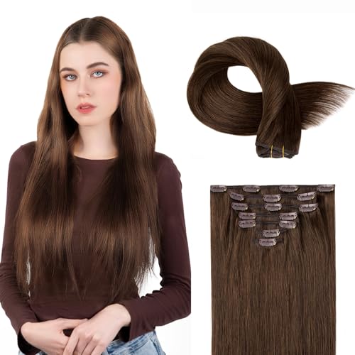 Extensions cheveux humains #4A pour coiffure DIY mariage et soirée