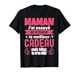 Tee Shirt Maman Cadeau Fête Des Mères 2025 Femme