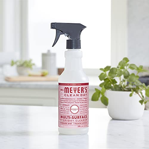 Image of MRS. MEYER'S CLEAN DAY All-Purpose Cleaner Spray, Limited Edition Peppermint, 16 Fl. Oz (Pack of 4)