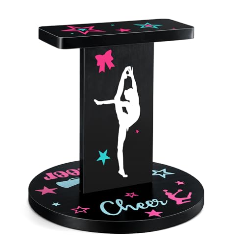 Weysat 12.2 x 13.2 Inch Wooden Cheer Flyer Stand Cheerleading Balance Trainers for Adult Core Strength Stunt Flexibility & Coordination Training Equipment