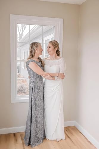 Mother of The Bride Dresses for Women Off The Shoulder Mermaid Sequin Formal Wedding Guest Dress3